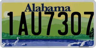 AL license plate 1AU7307