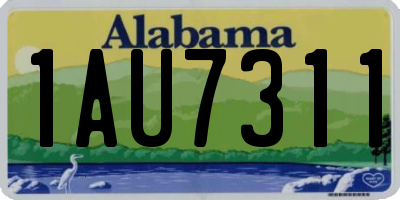 AL license plate 1AU7311