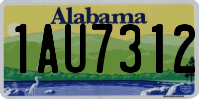 AL license plate 1AU7312
