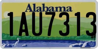 AL license plate 1AU7313