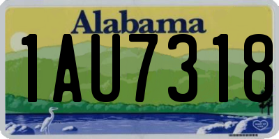 AL license plate 1AU7318