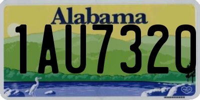 AL license plate 1AU7320