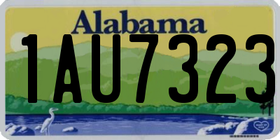 AL license plate 1AU7323