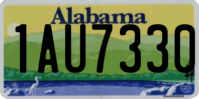 AL license plate 1AU7330