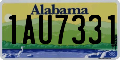AL license plate 1AU7331