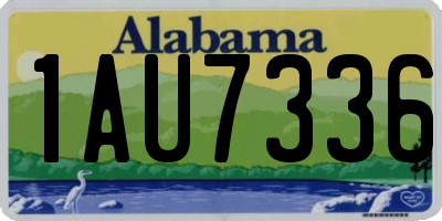 AL license plate 1AU7336