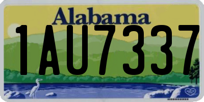 AL license plate 1AU7337
