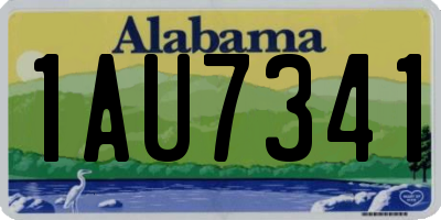AL license plate 1AU7341