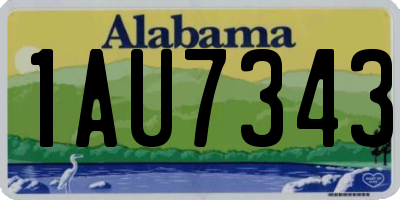 AL license plate 1AU7343