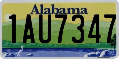 AL license plate 1AU7347