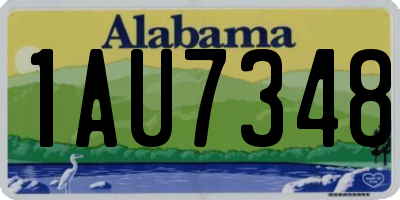 AL license plate 1AU7348