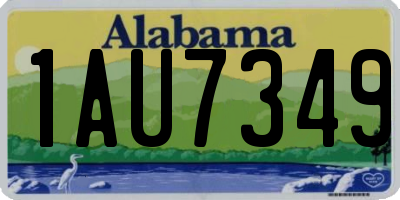 AL license plate 1AU7349