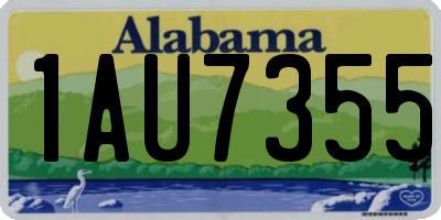 AL license plate 1AU7355