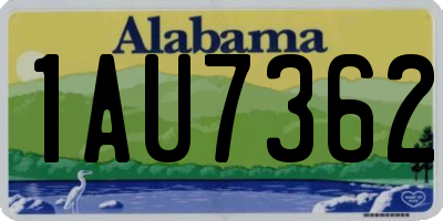 AL license plate 1AU7362