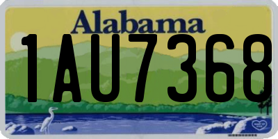 AL license plate 1AU7368