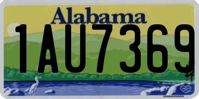 AL license plate 1AU7369