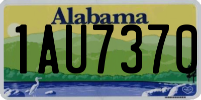 AL license plate 1AU7370