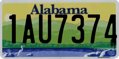 AL license plate 1AU7374