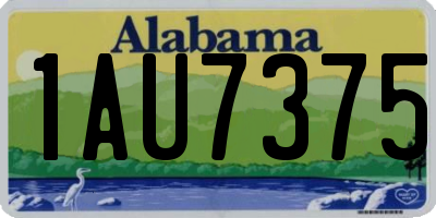 AL license plate 1AU7375