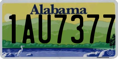AL license plate 1AU7377
