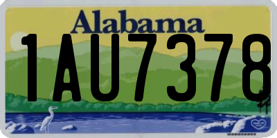 AL license plate 1AU7378
