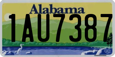 AL license plate 1AU7387