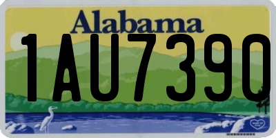 AL license plate 1AU7390