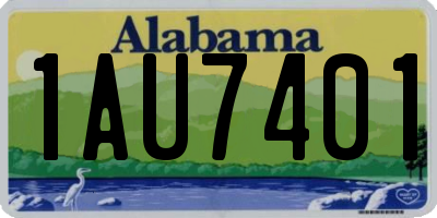 AL license plate 1AU7401