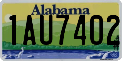 AL license plate 1AU7402