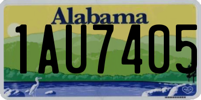 AL license plate 1AU7405
