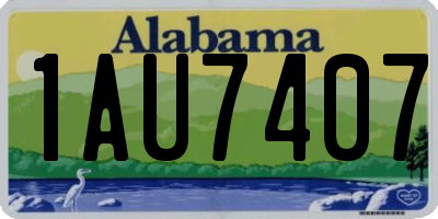 AL license plate 1AU7407