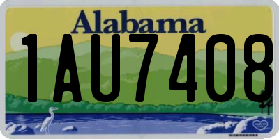 AL license plate 1AU7408
