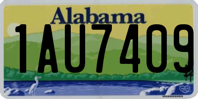 AL license plate 1AU7409
