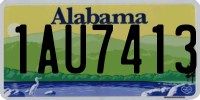 AL license plate 1AU7413