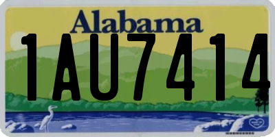 AL license plate 1AU7414