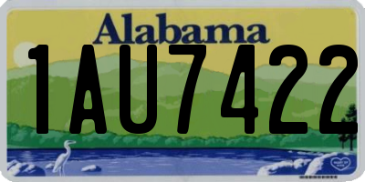 AL license plate 1AU7422
