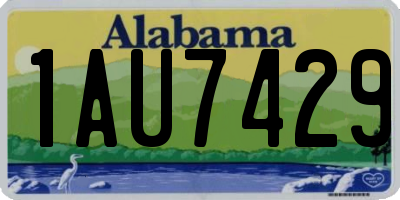 AL license plate 1AU7429
