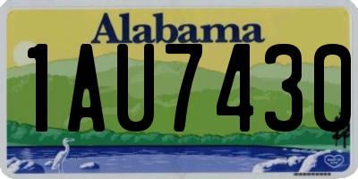 AL license plate 1AU7430