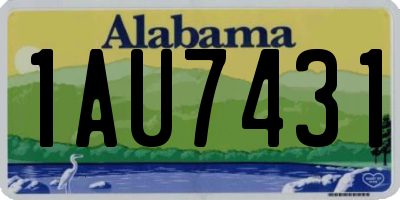 AL license plate 1AU7431
