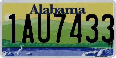 AL license plate 1AU7433
