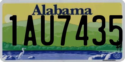 AL license plate 1AU7435