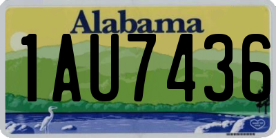 AL license plate 1AU7436