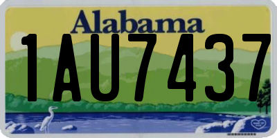 AL license plate 1AU7437