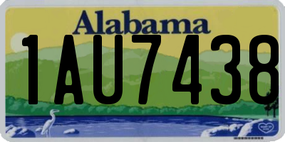 AL license plate 1AU7438