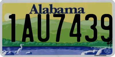 AL license plate 1AU7439