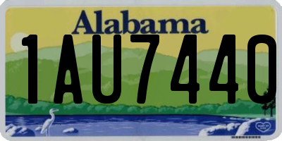 AL license plate 1AU7440