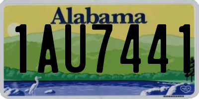 AL license plate 1AU7441