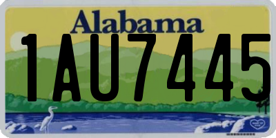 AL license plate 1AU7445