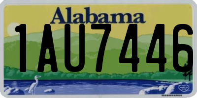 AL license plate 1AU7446