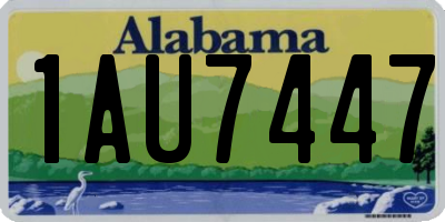 AL license plate 1AU7447